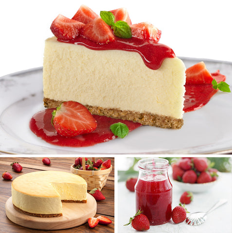 Strawberry- Plant-Based Cheesecake